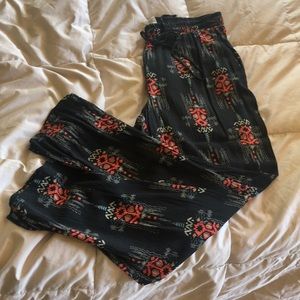 Drawstring elastic waist band Rayon pants